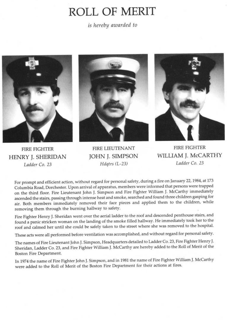 1984 Boston Fire Dept T