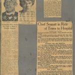 Stories of the Scobey Hospital Fire, 906 Beacon St., in which the daughter of Chief of Dept. Sennott was a patient, in 1925.