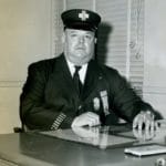 Fire Fighter - Inspector Gilbert W. Jones, in his office, circa 1963.