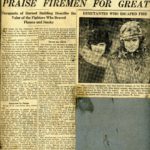 Newspaper story of valor of BFD members, including Ladderman Gilbert W. Jones, Ladder Co. 15, December 18, 1919.